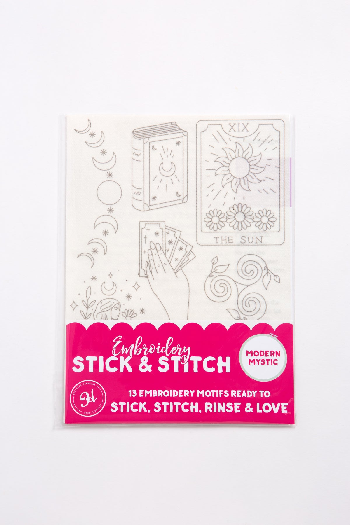 Hawthorn Handmade Modern Mystic Stick & Stitch Embroidery Pack