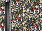 Mushroom Forest Polycotton Fabric | 110cm Wide | 90/10 Poly Cotton