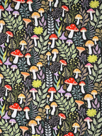 Mushroom Forest Polycotton Fabric | 110cm Wide | 90/10 Poly Cotton