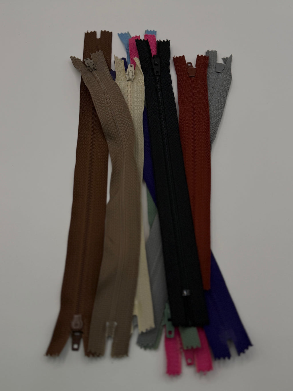 Opti #3 Nylon Zippers – Mixed Colour 10 Pack (18cm–26cm)