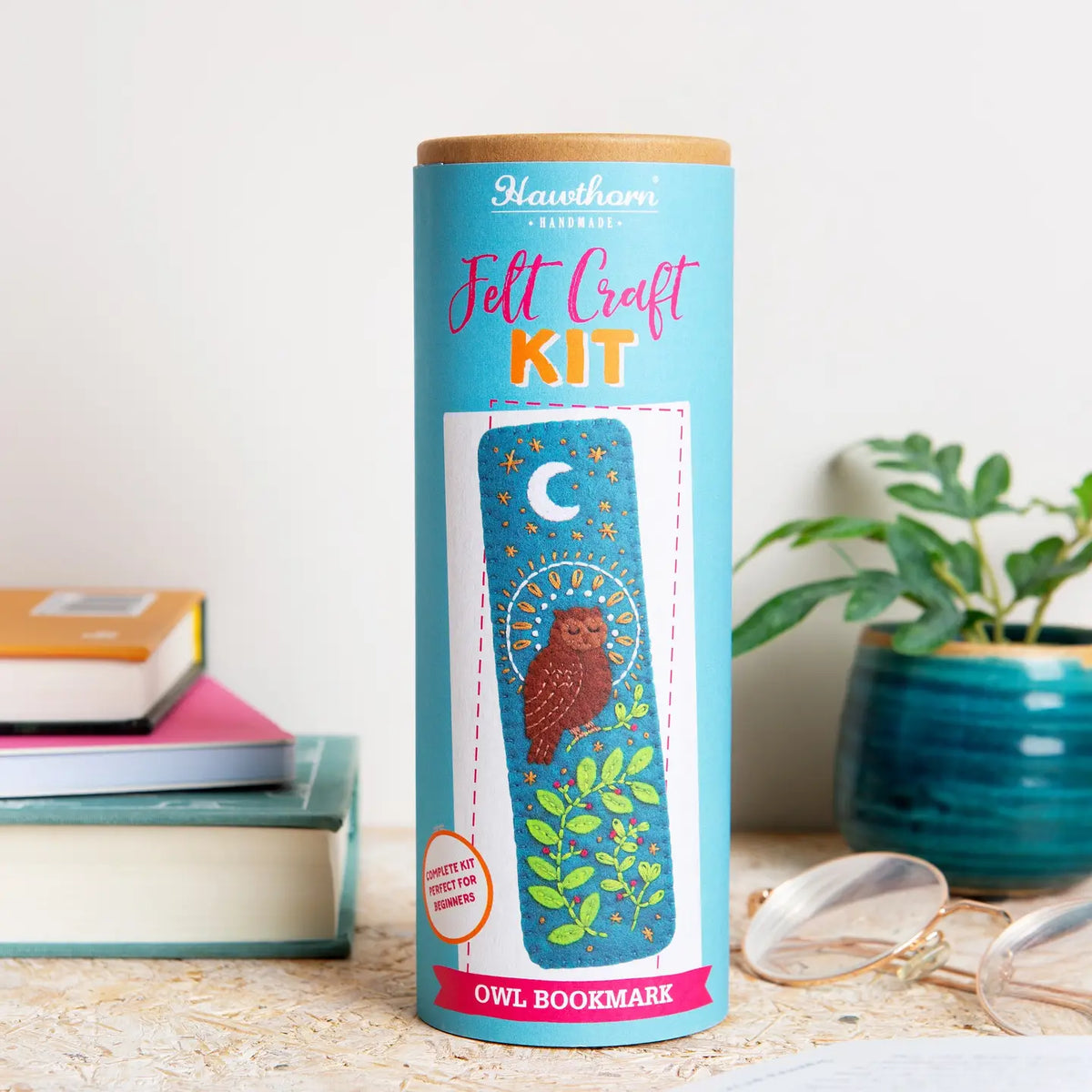 Hawthorn Handmade Owl Bookmark Felt Craft Kit for Beginners