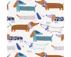Dachshund Panama Digital Cotton Canvas