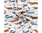 Dachshund Panama Digital Cotton Canvas