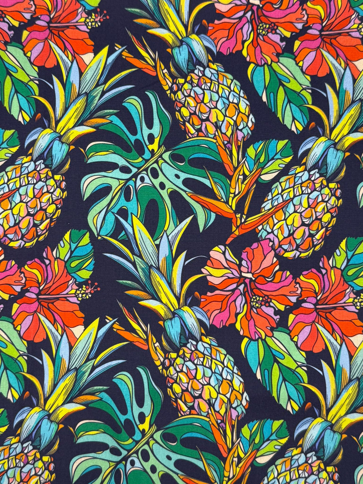 Rose & Hubble Pineapple Print | 112cm Wide | Cotton Poplin