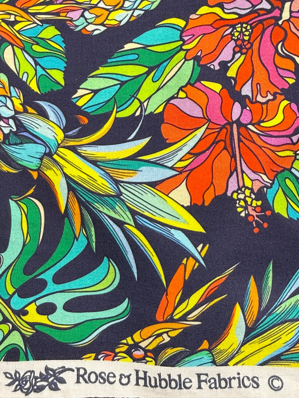 Rose & Hubble Pineapple Print | 112cm Wide | Cotton Poplin