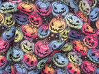 Halloween Pumpkins Polycotton Fabric | 110cm Wide | 90/10 Poly Cotton