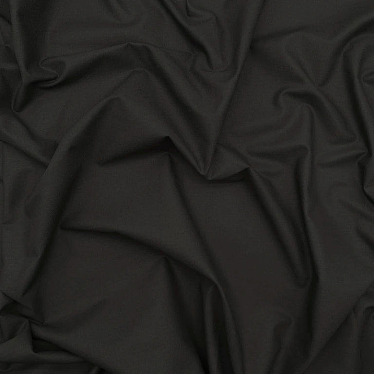 Rose & Hubble Plain Craft Cotton | 112cm Wide | Black