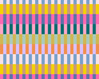 Little Johnny Rhythmic Stripes Multicolour 100% Cotton Fabric