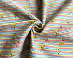 Little Johnny Sponge Bob Rainbow Stripe | Licensed Digital Print Cotton