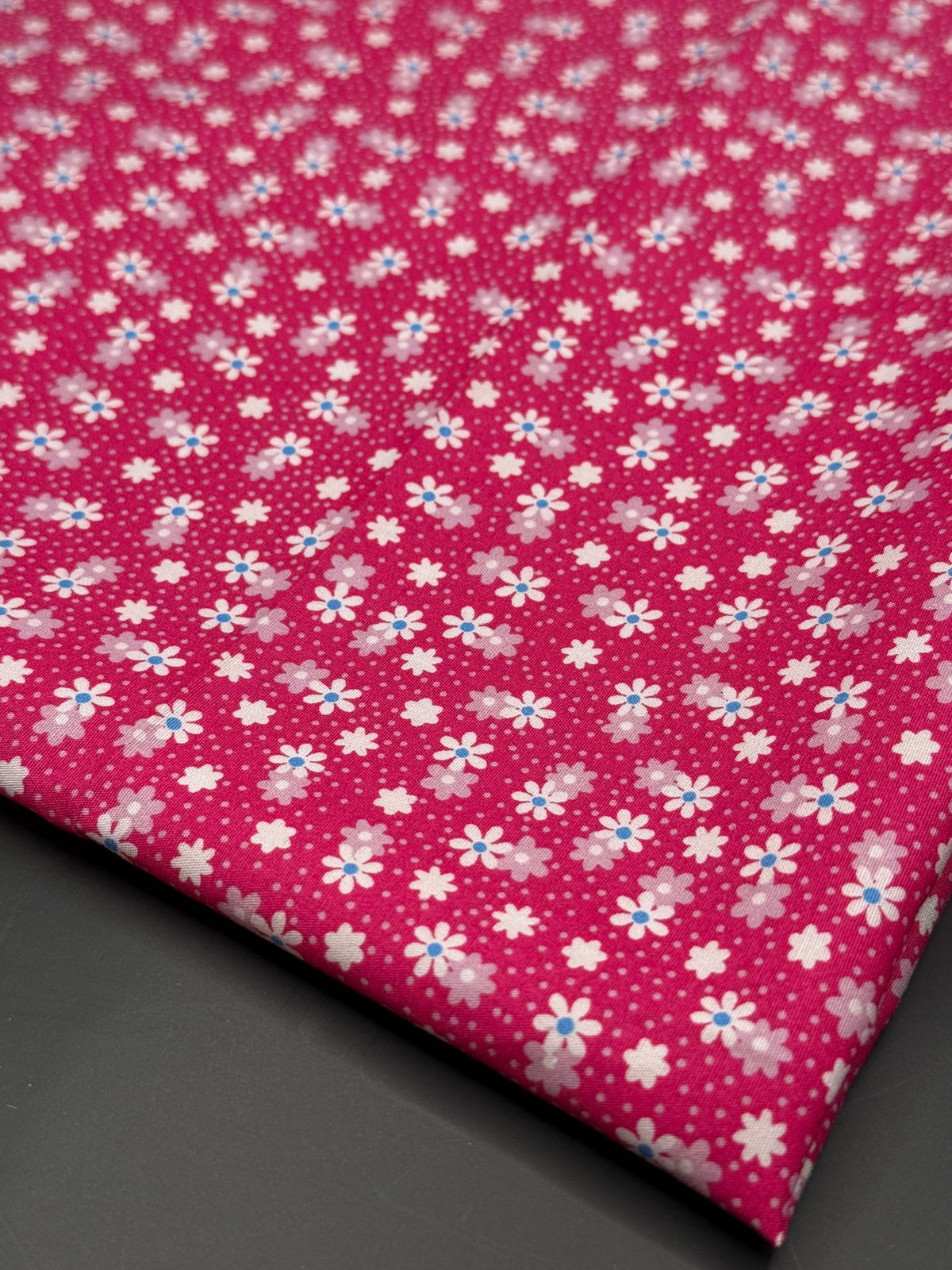 Rose & Hubble Small Pink Flowers Print | 112cm Wide | Cotton Poplin