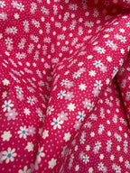 Rose & Hubble Small Pink Flowers Print | 112cm Wide | Cotton Poplin