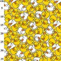 Yellow Ducks Polycotton Fabric | 110cm Wide | 80/20 Poly Cotton