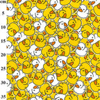 Yellow Ducks Polycotton Fabric | 110cm Wide | 80/20 Poly Cotton