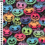 Halloween Pumpkins Polycotton Fabric | 110cm Wide | 90/10 Poly Cotton