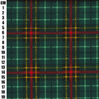 Christmas Green Tartan Polycotton Fabric | 110cm Wide | 80/20 Poly Cotton
