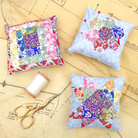 Alice Caroline Three Patchwork Pin Cushions Kit
