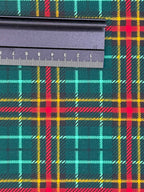 Christmas Green Tartan Polycotton Fabric | 110cm Wide | 80/20 Poly Cotton