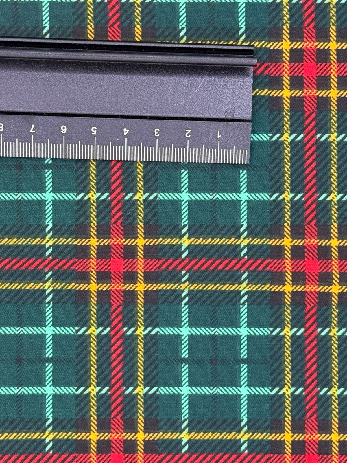 Christmas Green Tartan Polycotton Fabric | 110cm Wide | 80/20 Poly Cotton