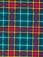 Christmas Green Tartan Polycotton Fabric | 110cm Wide | 80/20 Poly Cotton