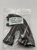 YKK #5 Metal Zippers – Brown 5 Pack (9.5cm)