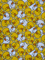 Yellow Ducks Polycotton Fabric | 110cm Wide | 80/20 Poly Cotton