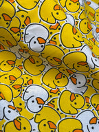 Yellow Ducks Polycotton Fabric | 110cm Wide | 80/20 Poly Cotton