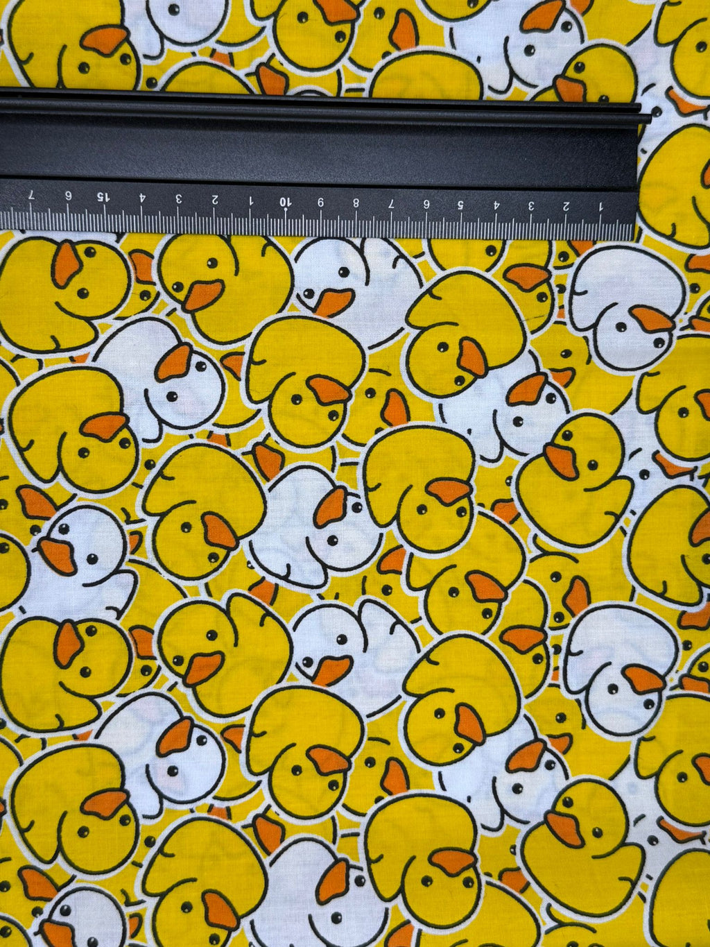 Yellow Ducks Polycotton Fabric | 110cm Wide | 80/20 Poly Cotton