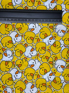 Yellow Ducks Polycotton Fabric | 110cm Wide | 80/20 Poly Cotton