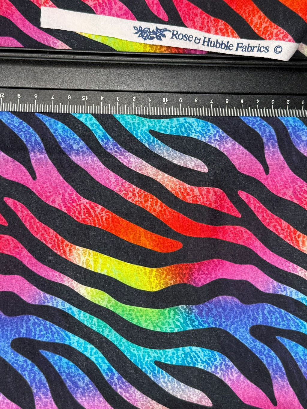 Rose & Hubble Bright Zebra Print | 112cm Wide | Cotton Poplin
