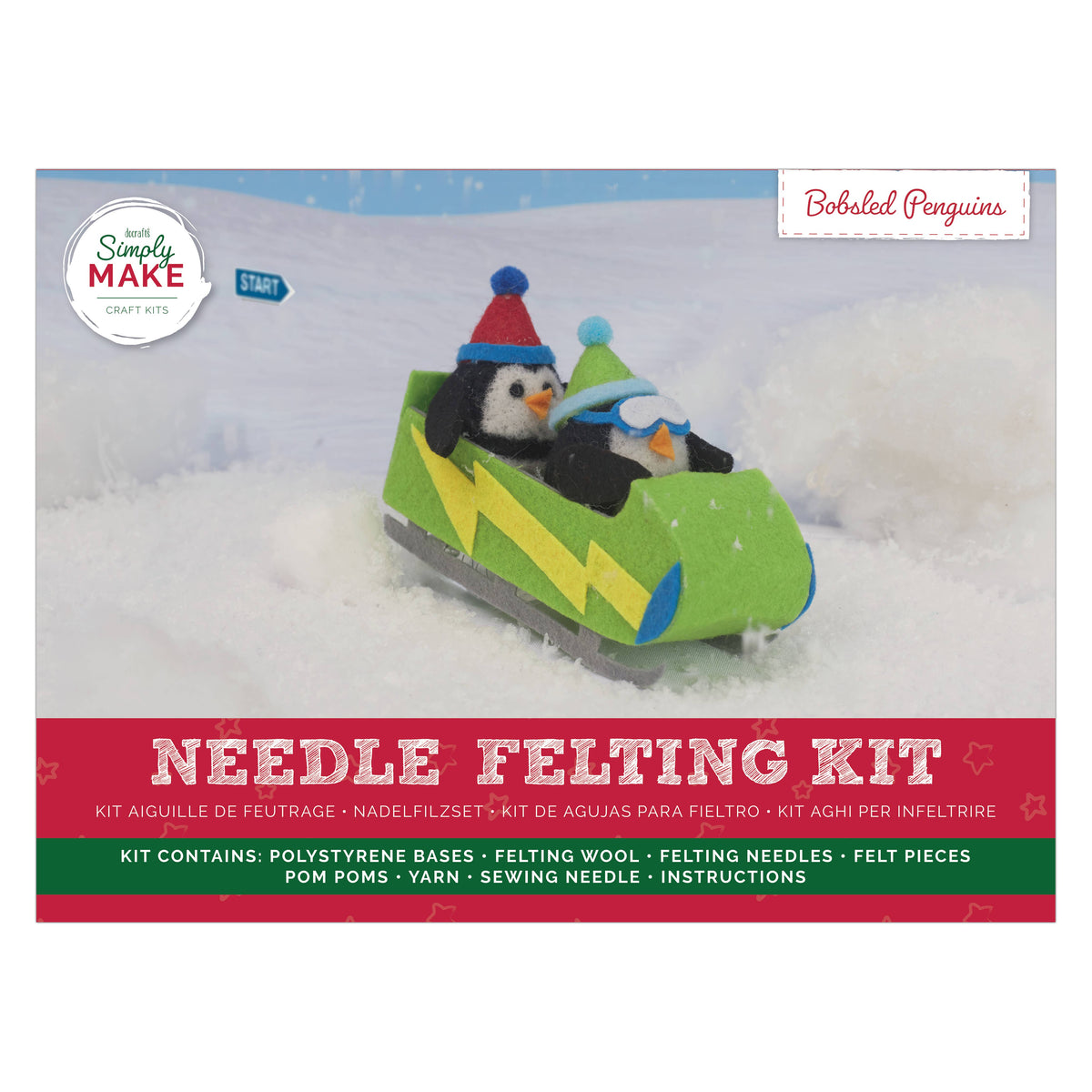 Needle Felting Bobsled Penguins | Simply Make | DSM106657
