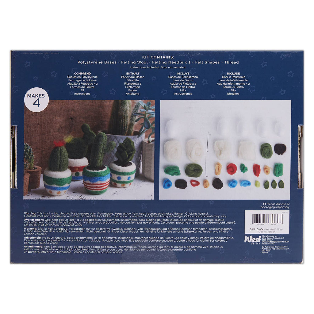 Needle Felting Cactus 4 Pack | Simply Make | DSM106604