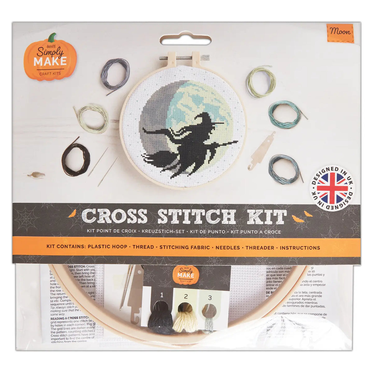 Cross Stitch Kit - Moon | Simply Make | DSM106294