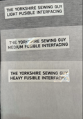 White Fusible Iron-On Interfacing – Light, Medium & Heavy Weight
