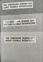 White Fusible Iron-On Interfacing – Light, Medium & Heavy Weight