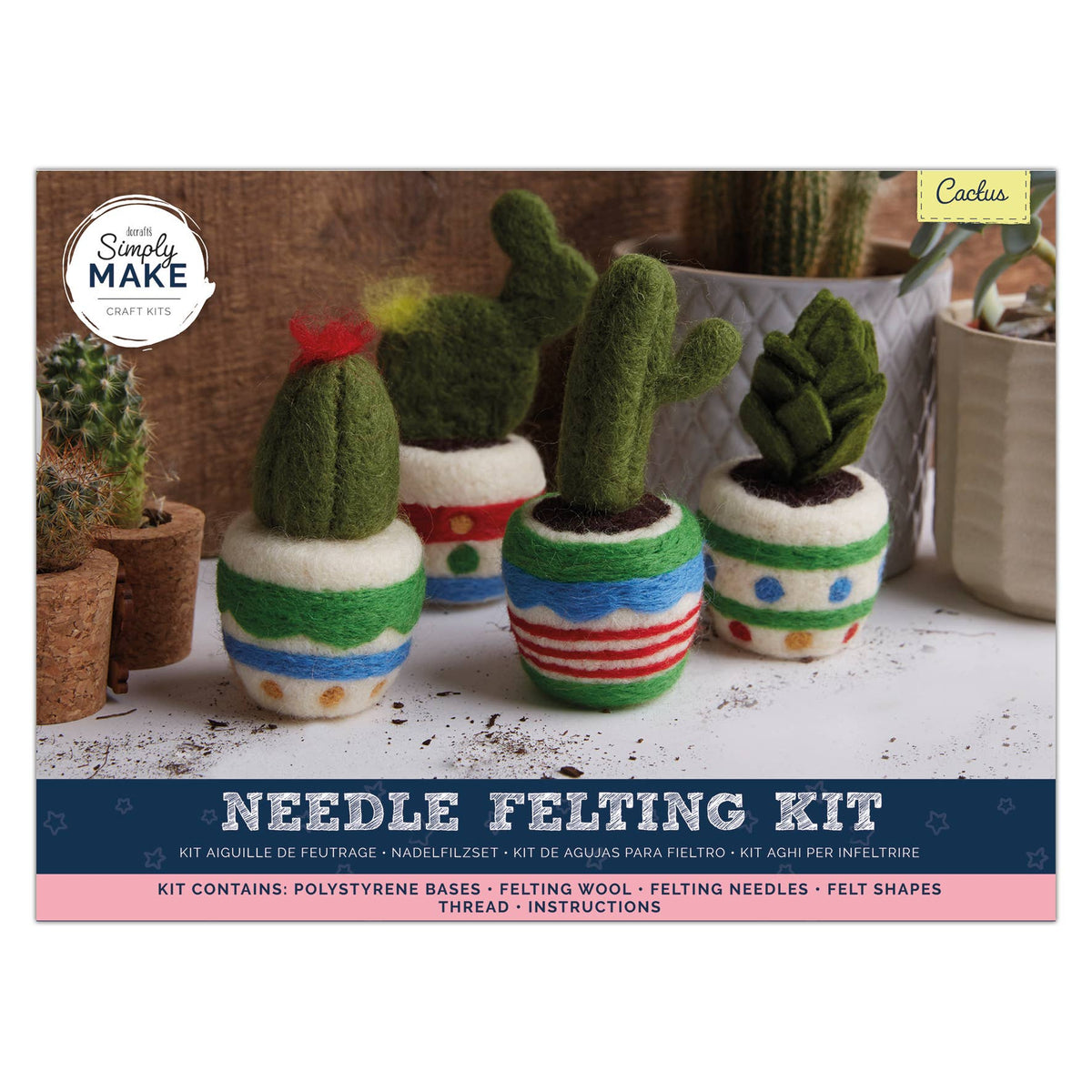 Needle Felting Cactus 4 Pack | Simply Make | DSM106604