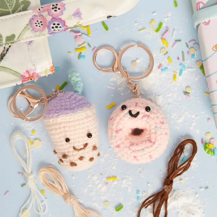 Crochet Key Ring Craft Kit, Time For Treats, Duo | Simply Make | DSM106649