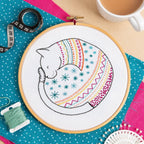 Hawthorn Handmade Cat Embroidery Kit for Beginners