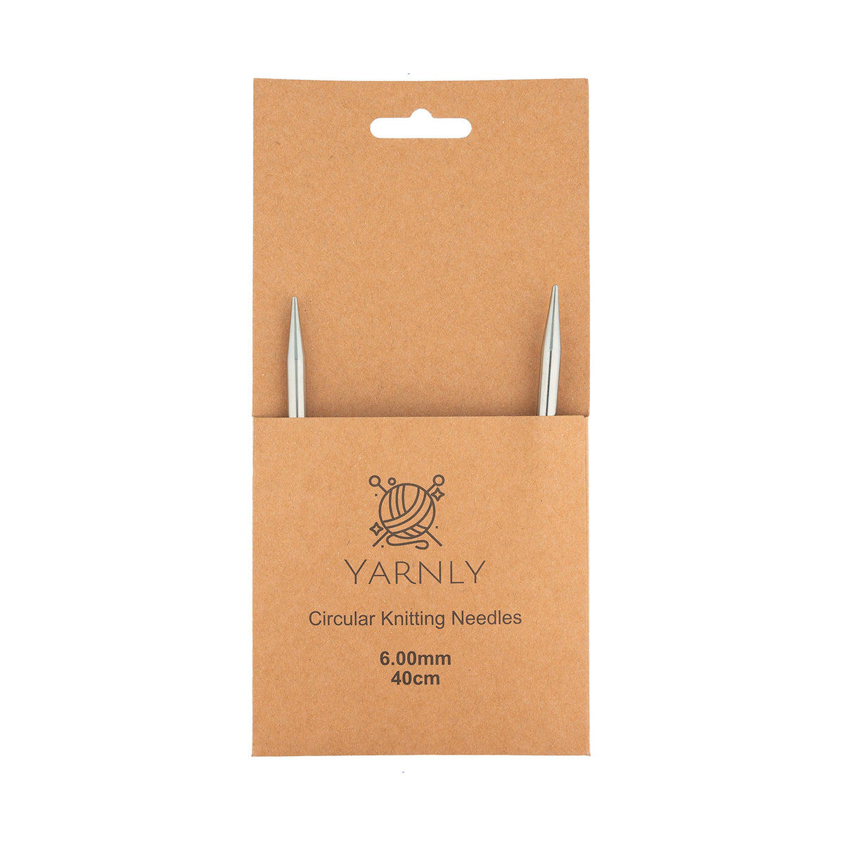Circular Knitting Needle 6.00mm x 40cm - Yarnly