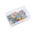 Glass Headed Pins – Assorted Colours | 30mm | Box of 80