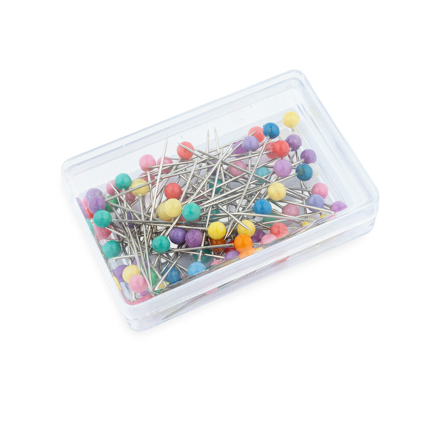 Glass Headed Pins – Assorted Colours | 30mm | Box of 80