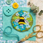 Hawthorn Handmade Bumblebee Felt Craft Brooch Kit for Beginners