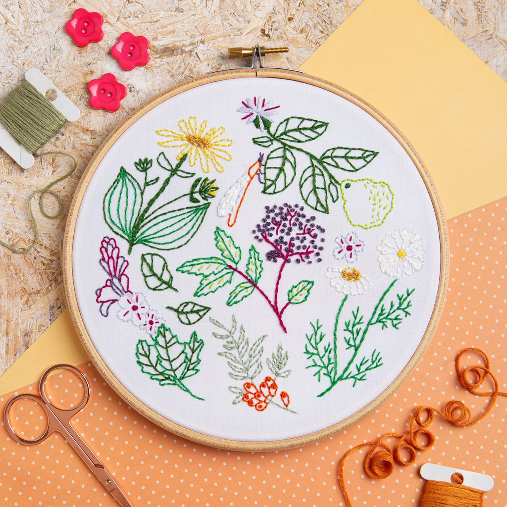 Hawthorn Handmade Herbarium Botanical Embroidery Kit for Beginners