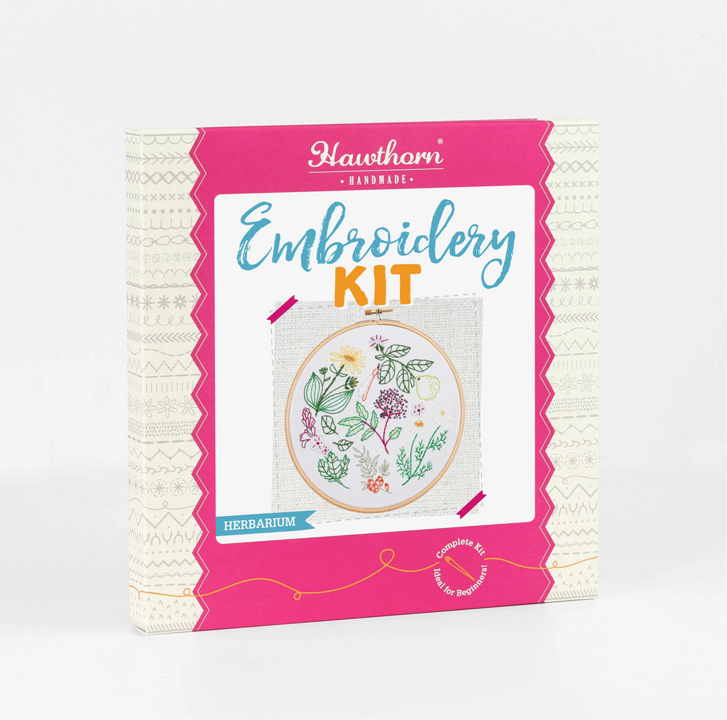 Hawthorn Handmade Herbarium Botanical Embroidery Kit for Beginners