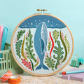 Hawthorn Handmade Stargazing Whale Embroidery Kit for Beginners