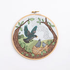 Hawthorn Handmade Starling Song Embroidery Kit for Beginners