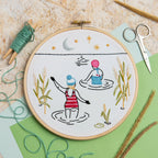Hawthorn Handmade Swim Wild Swimming Embroidery Kit for Beginners