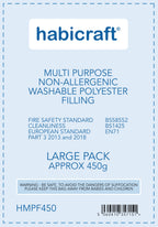 Habicraft Multi Purpose Polyester Filling 450g | Non-Allergenic | Washable