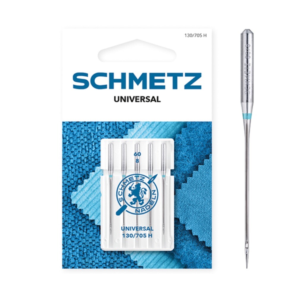 Schmetz Universal Sewing Machine Needles – Size 60 | Card of 5