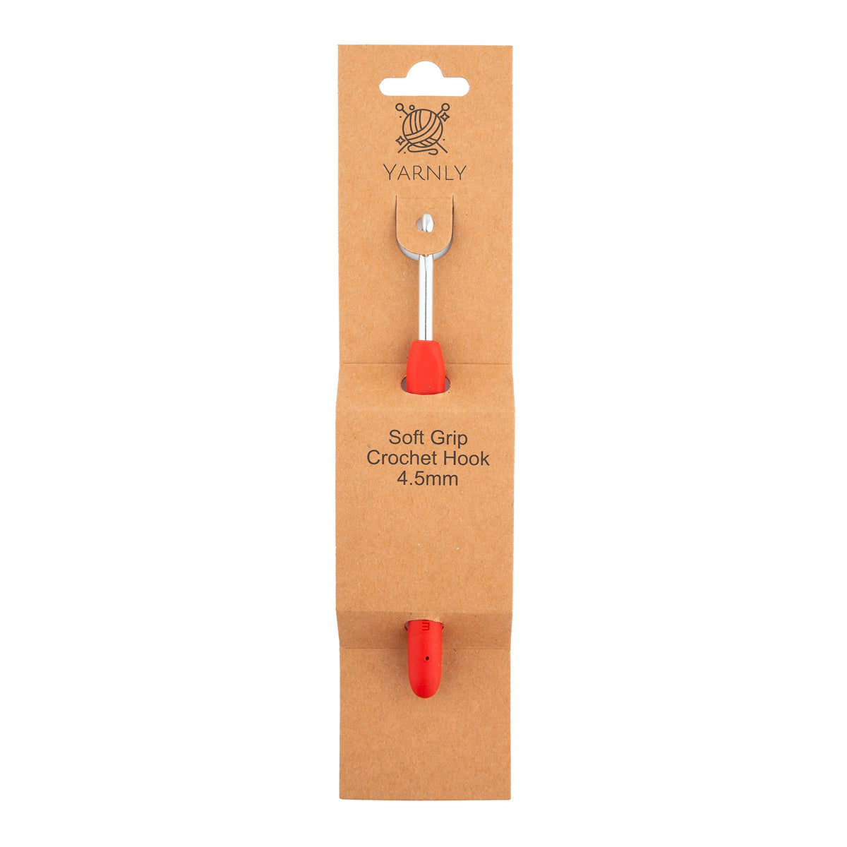 Soft Grip Ergonomic Crochet Hook 4.50mm - Yarnly