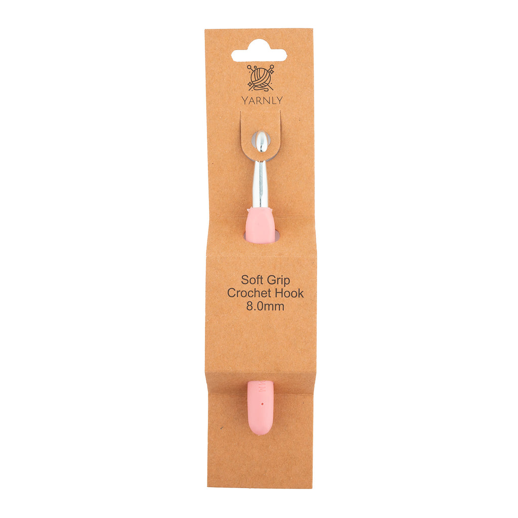 Soft Grip Ergonomic Crochet Hook 8.0mm - Yarnly